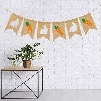 Bunte Osterhasen Banner Party Gastgeschenke für Bauernhaus Kamin Deko
