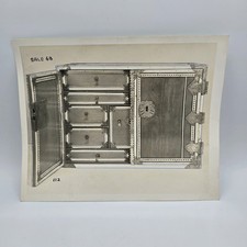 Vintage Photo Antique Safe Cabinet Strongbox Jewellery Chest Metalwork Sussex
