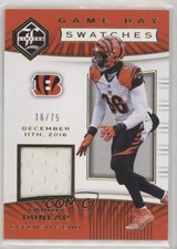 2017 Panini Limited Game Day Swatches 16/75 Carlos Dunlap #GDS-CD 0f8