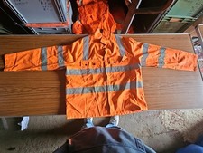 USED Tecwear Hi Viz Safety Workwear Jacket Size 124 Reguar