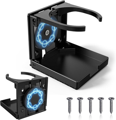 Upgraded Version   1 Pack Folding Cup Holder with Screws and Magnet