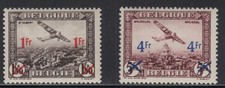 WC1_36106 BELGIUM. 1935 air mail set. Sc.C6-C7. MH