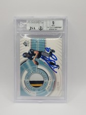 2001 SP Authentic #101 DREW BREES Rookie Jersey Patch BGS 9 w/10 Autograph