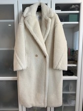 AUTHENTIC MAX MARA CREAM WHITE ALPACA TEDDY C...