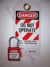 Brady Compact Safety Padlock Kit - Red