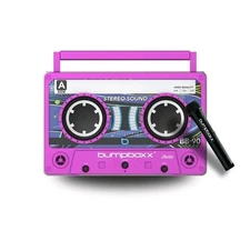 BUMPBOXX Remixx Pink Magenta Bluetooth Boombox Speaker 170w Microphone