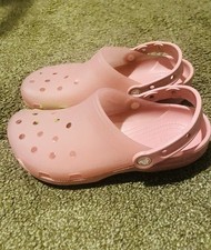 CROCS Pink Frosted Classic Clog Size M7/W9 NWT
