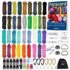 550 Paracord Combo Kit with Instruction Book 36 Colors Multifunction