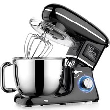 1500W 6-Speed 6.2L Kitchen Food Stand Mixer E...