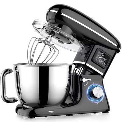 1500W 6-Speed 6.2L Kitchen Food Stand Mixer Electric Blender Automatic Timing St
