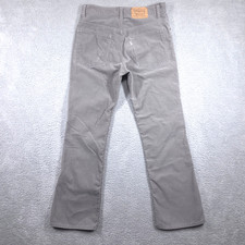 Vintage 80s Levis 517 Corduroy Pants Men 32x30 Fits 31x29 Gray Made In USA