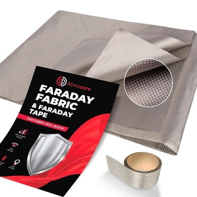 Lightweight Faraday Fabric & Tape Kit   Perfect for Personal EMF Barriers