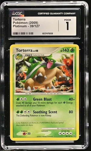 Pokemon Torterra Platinum 39/127 CGC 1