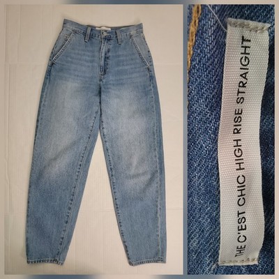 Denim Forum Jeans Womens 25 THE C'EST CHIC Jean Classic High-Rise Straight Leg