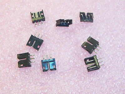 QTY(1000) 3 POSITION VERTICAL MALE SHROUDED HEADERS 2mm 00-8283-0312-00-001 ELCO