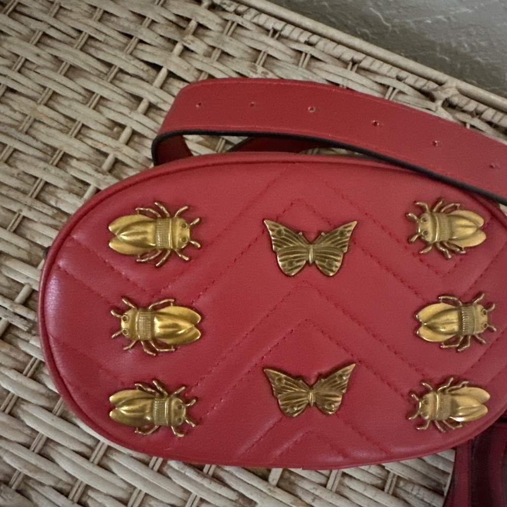 Belt Bag Red Butterflies Belt Bag Red Butterflies
