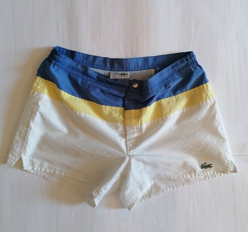 LACOSTE Costume Vintage Shorts Bermuda Pantaloni SPORT MARE Trousers Tg 46  Uomo | eBay