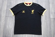 SIZE MENS LARGE LIVERPOOL COTTON T-SHIRT FOOTBALL SHIRT WARRIOR FAN ORIGINAL