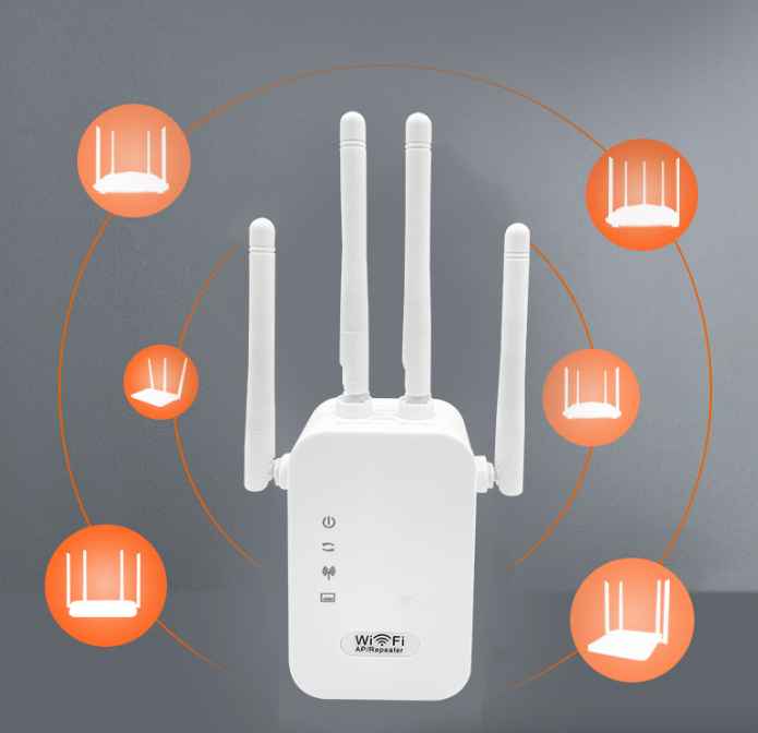 WiFi Range Extender Internet Booster Network Router Wireless Signal ...