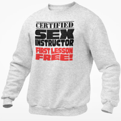 Rude Adult Jumper Certified Sx Instructor Pulli Sweatshirt Valentines