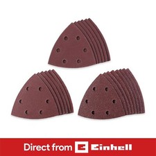 Einhell Quick-Stick Delta Sandpaper 93mm Sander Accessories Spares 20 Piece