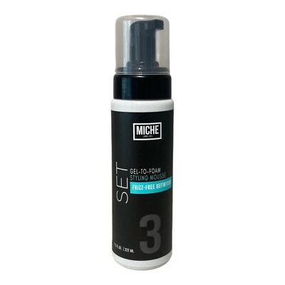 Set Gel To Foam Styling Mousse | Frizz Free Definition | 7.5oz