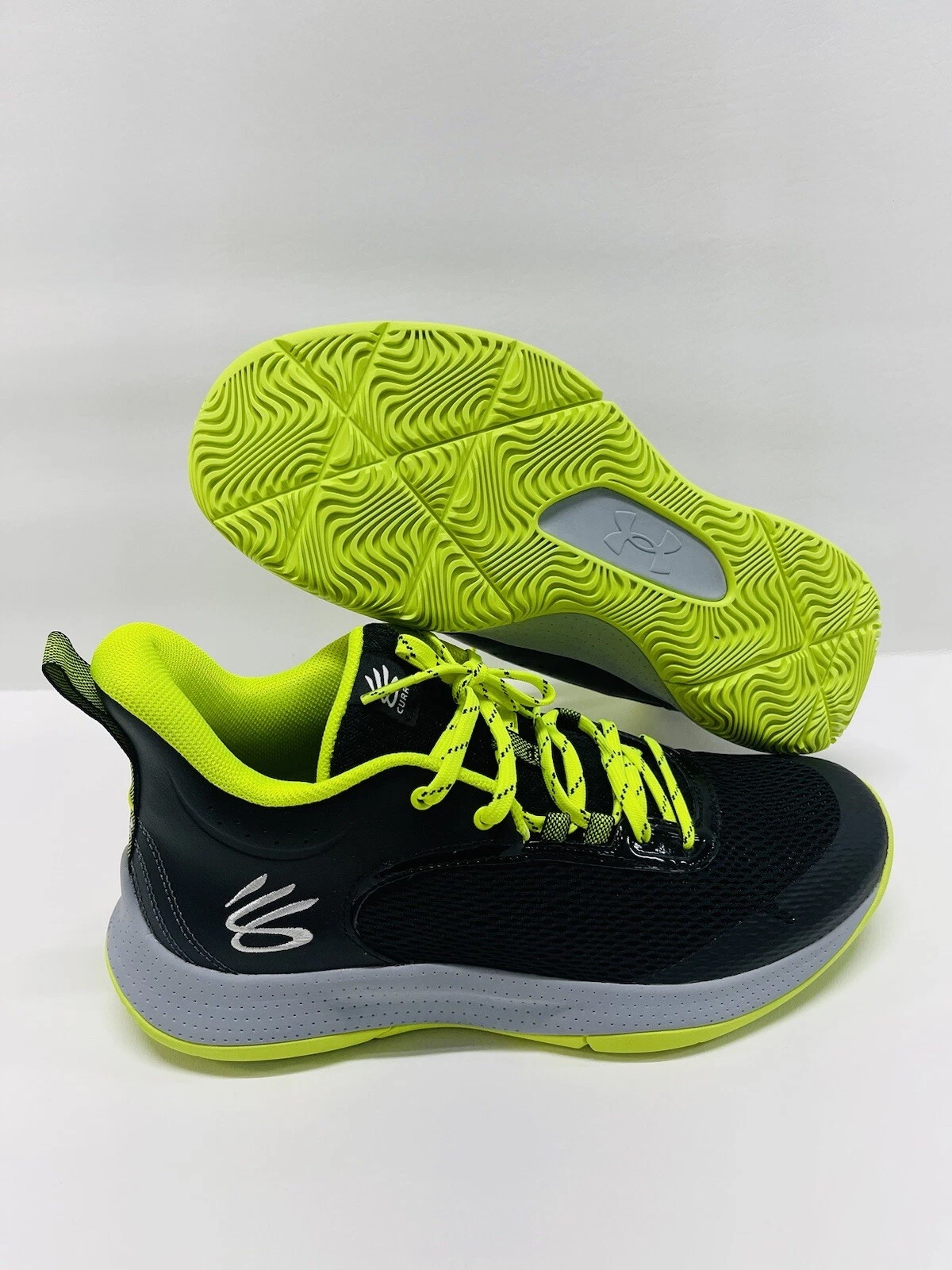 Under Armour Curry 3Z6 Black Volt Gray Men’s Size 10.5