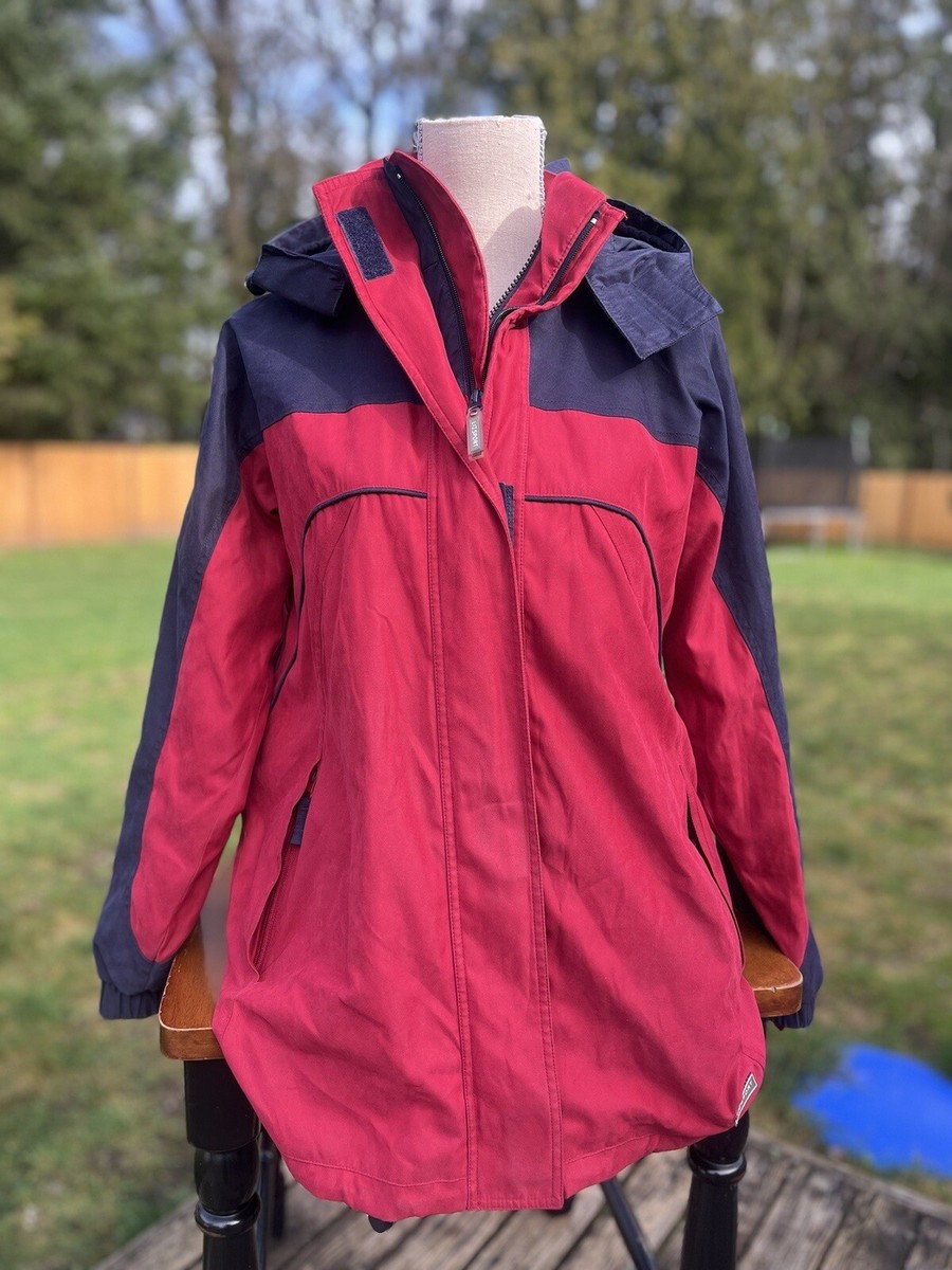 Liz Claiborne LizSport Womens Size Small Red Blue Jacket Active