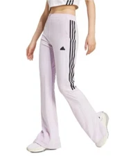 adidas Women's Tiro Ribbed Velour Flared leggings Size S Ice Lavender 