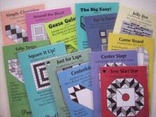 Lot of 13 Pieced Tree quilt patterns cards  MM