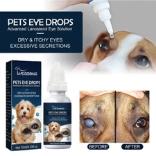 Pet Eye Drops Cataract Drops For Pet Eye Lubricant Drop Lanosterol Solution】