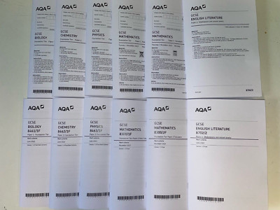 Maths, Science, English Past GSCE Papers Foundation A5 Booklet With Answer Sheet