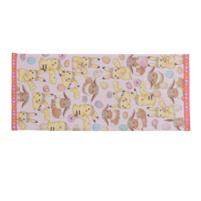 Pokemon Center Original Pikachu & Eevee s Easter Face towel From Japan