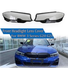 Für BMW 3ER G20 G21 2019-2021 2X Frontscheinwerfer Scheinwerferglas Abdeckung
