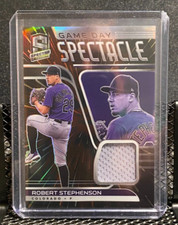Robert Stephenson 2021 Spectra Game Day Spectacle Hyper Jersey #1/75 - Rockies
