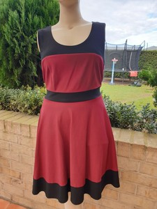 city chic burgundy dress