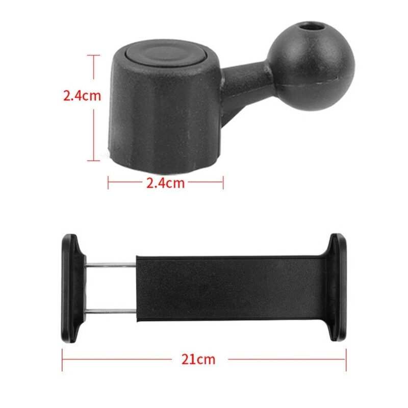 2 Pack Phone Holder Mount Clip Ball Joint Connector Socket