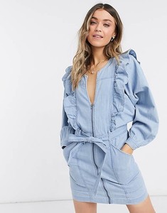 Free People Imogene Denim Mini Dress 