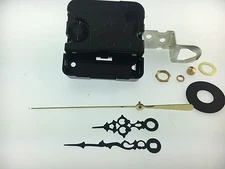 Takane Quartz Battery Clock Movement Fancy Black Hands 5/8" Shaft fits 1/4" Dial