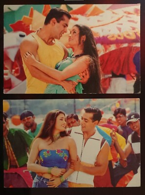 2x Postcards set of Bollywood Stars - Salman Khan and Diya Mirza 