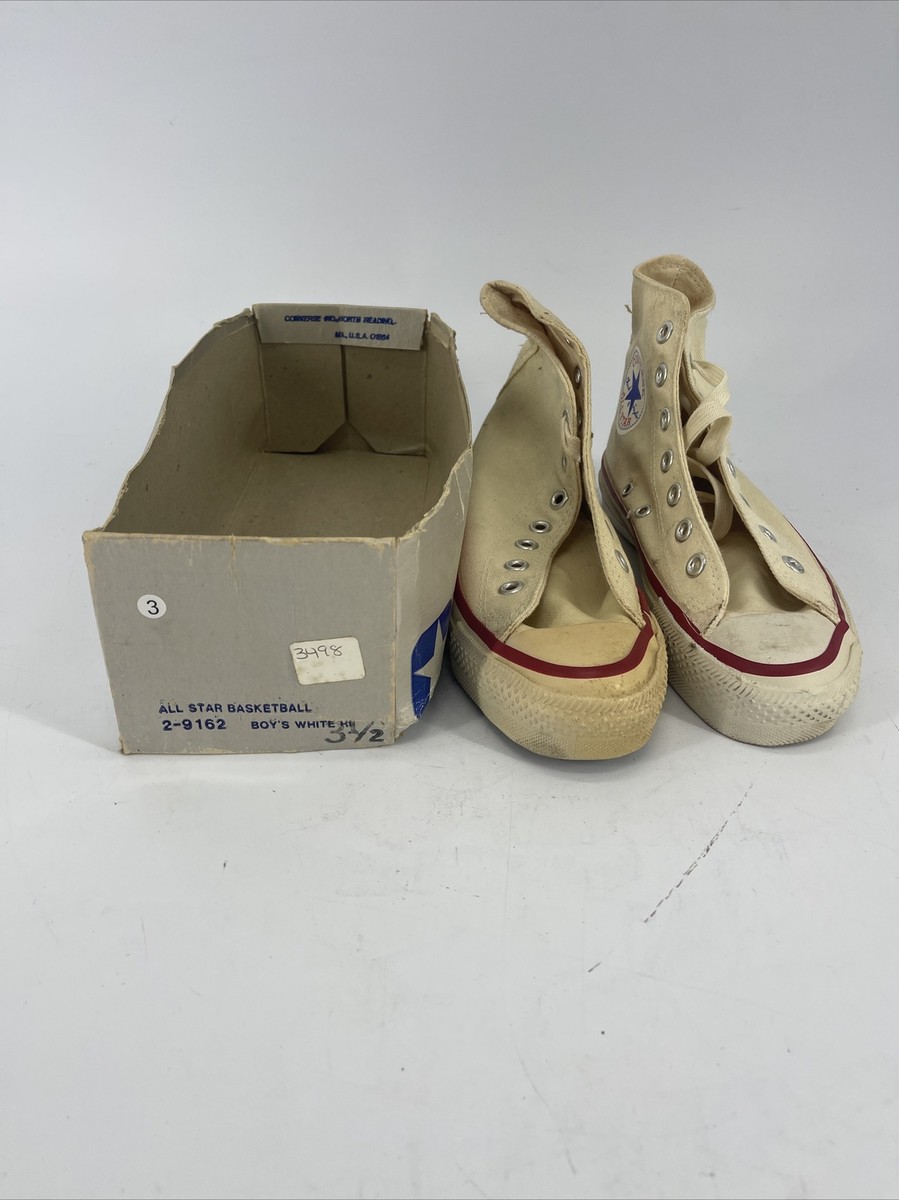 ニ*チ様 Converse All Star 9 1/2 Made in USA Vintage Converse All Star Hi Top Made in USA 2-9162 Unbleached