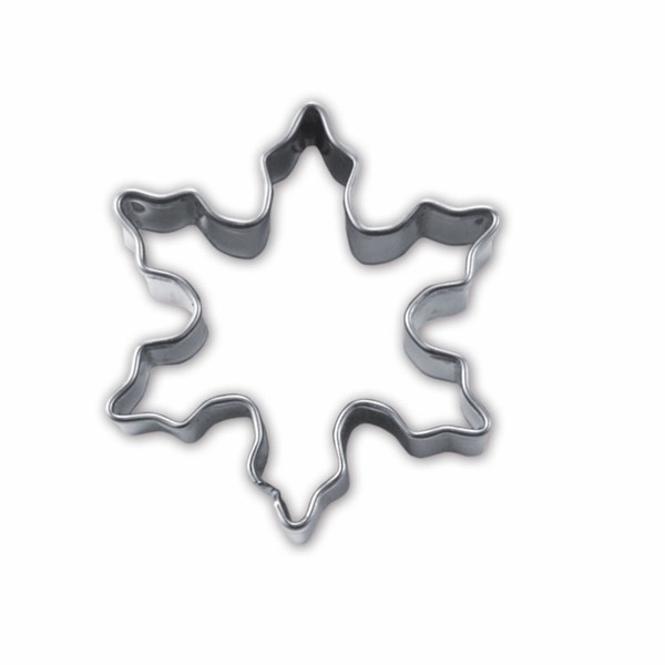 StäDter Ausstechform Edelstahl Ausstecher Keksausstecher Weihnachts Eiskristall-image