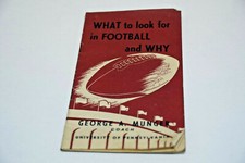 VINTAGE UNIVERSITY OF PENNSYLVANIA WHAT TO LOOK FOR IN FOOTBALL AND WHY BOOK