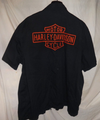 Harley Davidson H-DMC Black Work Shirt Sz XXXL