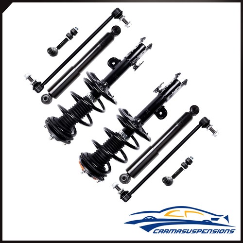 Front Struts Fits for 2010-2012 Ford Flex Spring Sway Bars Outer Tie Rod Kits
