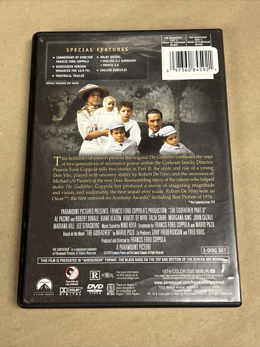 The Godfather Part II (DVD, 1974) 97360845921| eBay