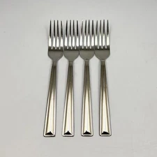 Gorham Marbella Stainless Salad Fork Glossy Flat Tip Vietnam 7in 4Pc Set