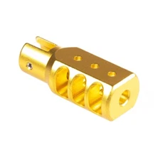 RUGER 10/22 MUZZLE BRAKE BRIGHT GOLD COMPENSATOR BY FIELD SPORT (FIEMZ3)