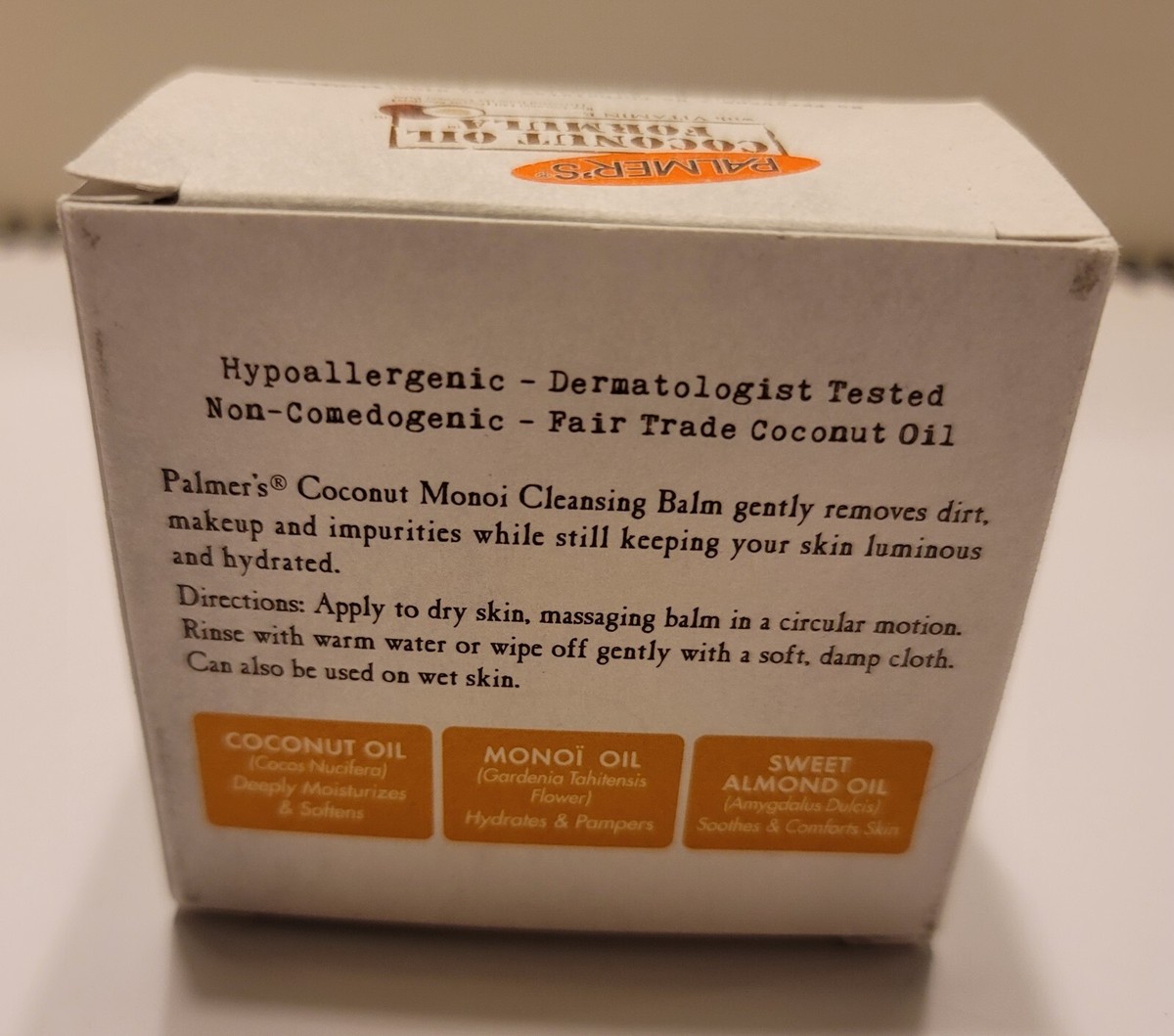 Palmer's Coconut Monoi Gesichtsreinigung Balm, 64 G – Abschminkender Balm Mit Kokosöl & Schwämmchen