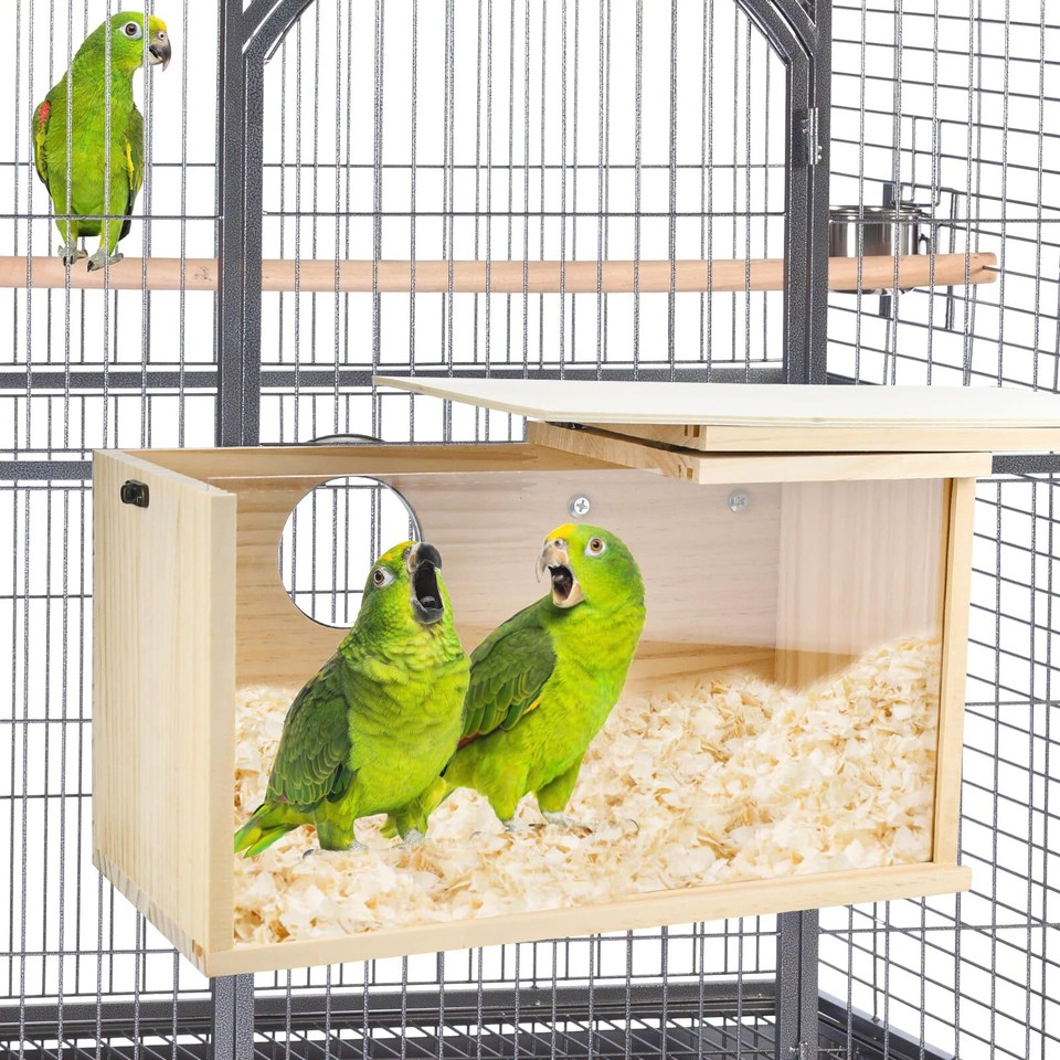 Photo inspiration: Visual Reference: Parrot Nesting Box Cockatiel Nesting Box Bird Breeding Box House